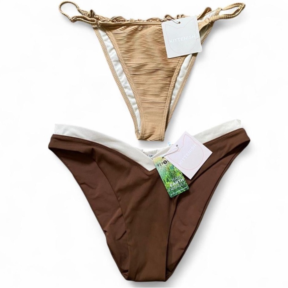 nwt bundle kittenish bikini bottoms